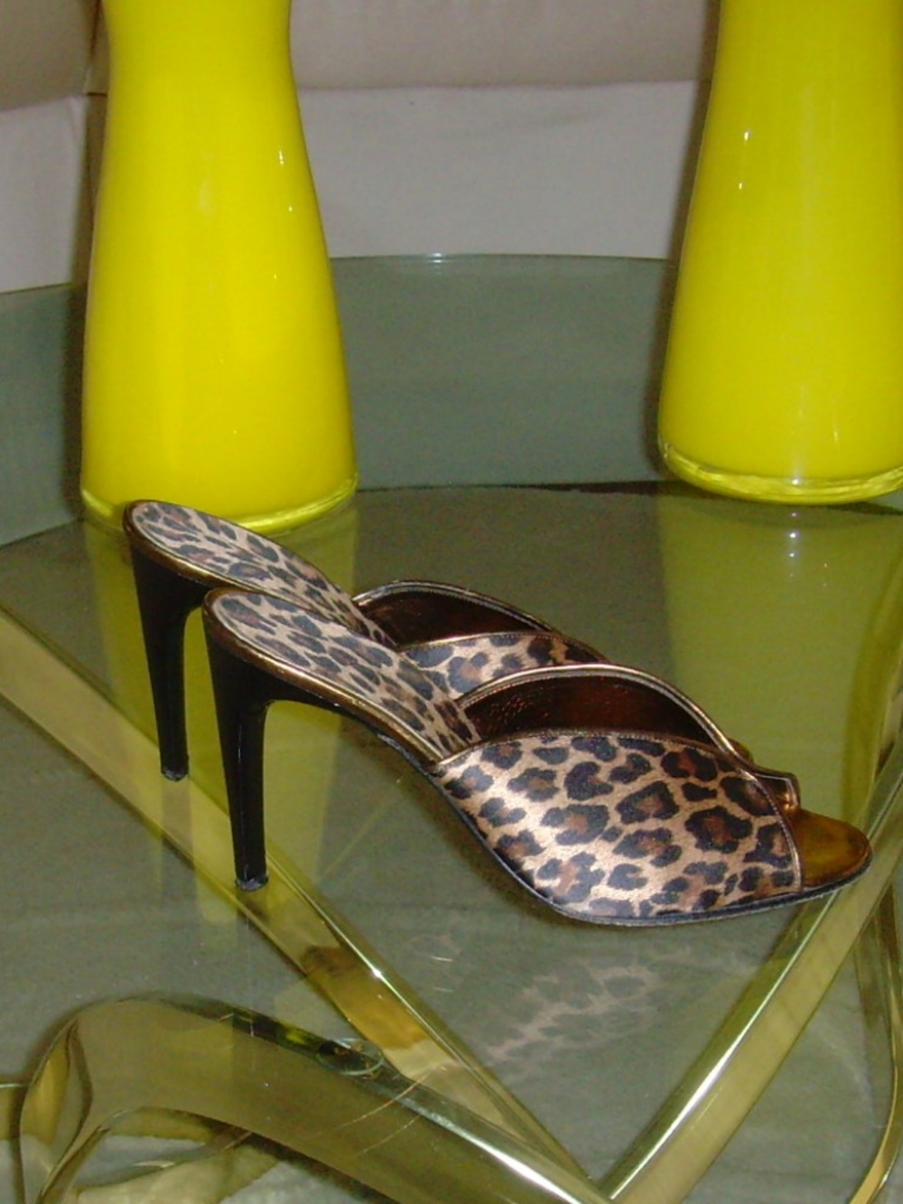 ORIGINE Leopard Print and Metallic Mules - Picture 2 of 15
